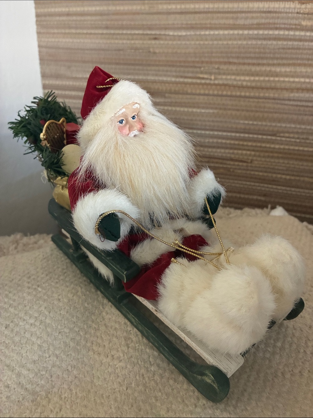 Vintage Santa Sleigh & Packages